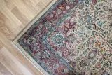 Sarouk Wool Silk Rug 4'x6' View 3