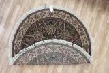 Moud Wool Silk Rug 4'x4' View 3