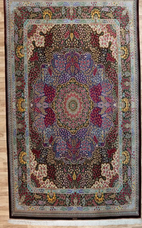 Qum Design Pure Silk Rug 8'x10'