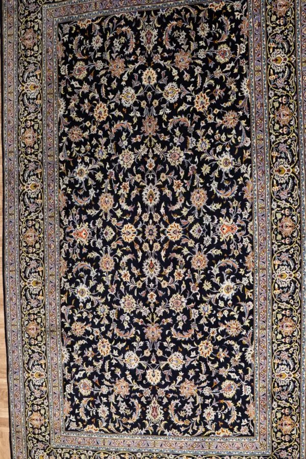 Kashan Wool Rug 7.8x11.6
