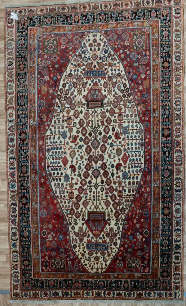 Qashqai Wool Rug 6.8x9.8