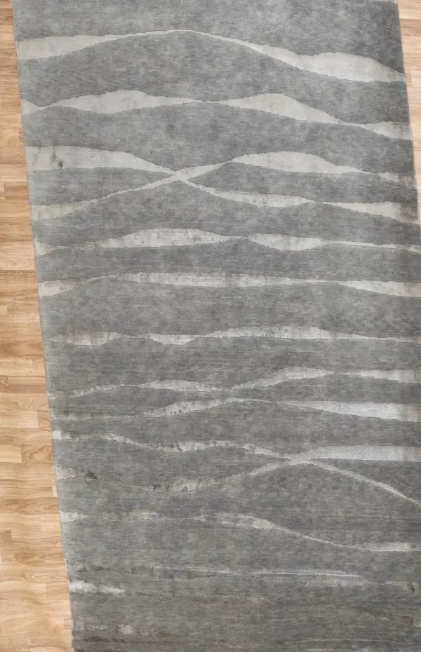 Tibet Wool Silk Rug 6 x 8'