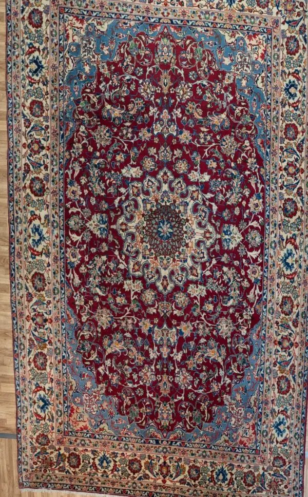 Najafabad  Wool Silk Rug 9.5'x12.8'