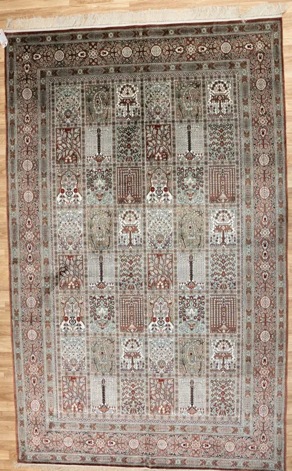 Qum Design Silk Rug 6'x9'
