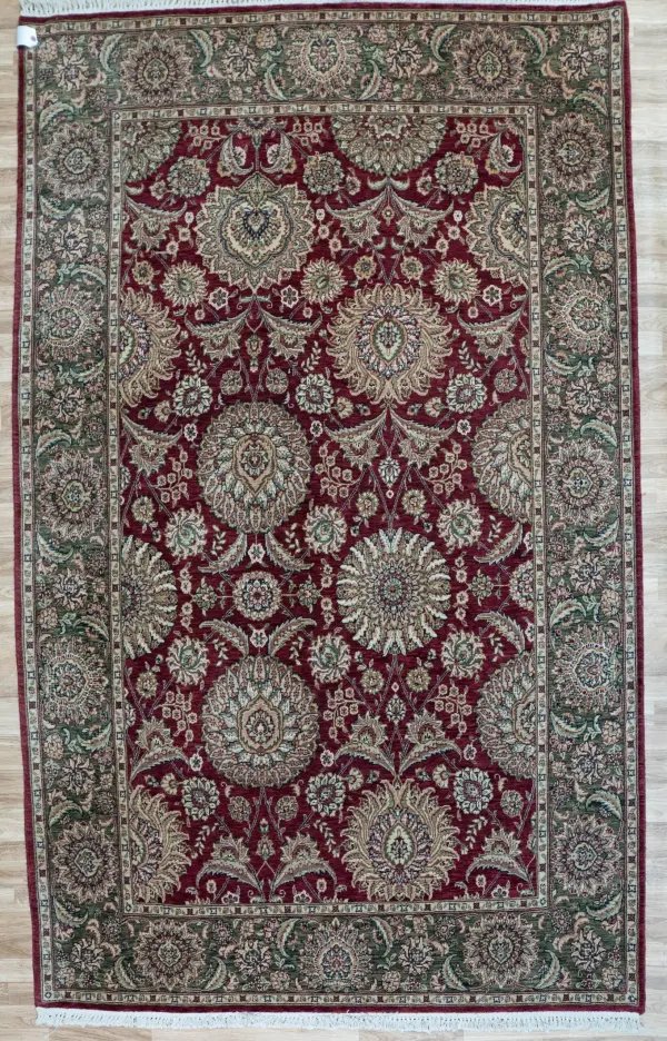 Kashan Wool Rug 6'x9'