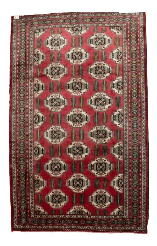 Turkmen Wool Rug 6.9 x 9.9