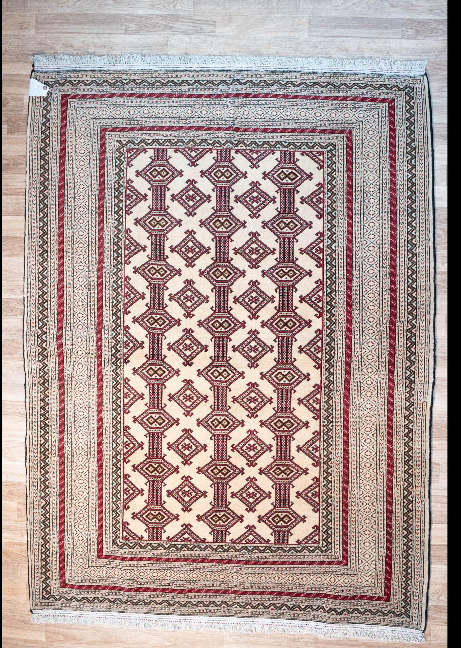 Turkmen Silk Base Rug 4.3'x6'