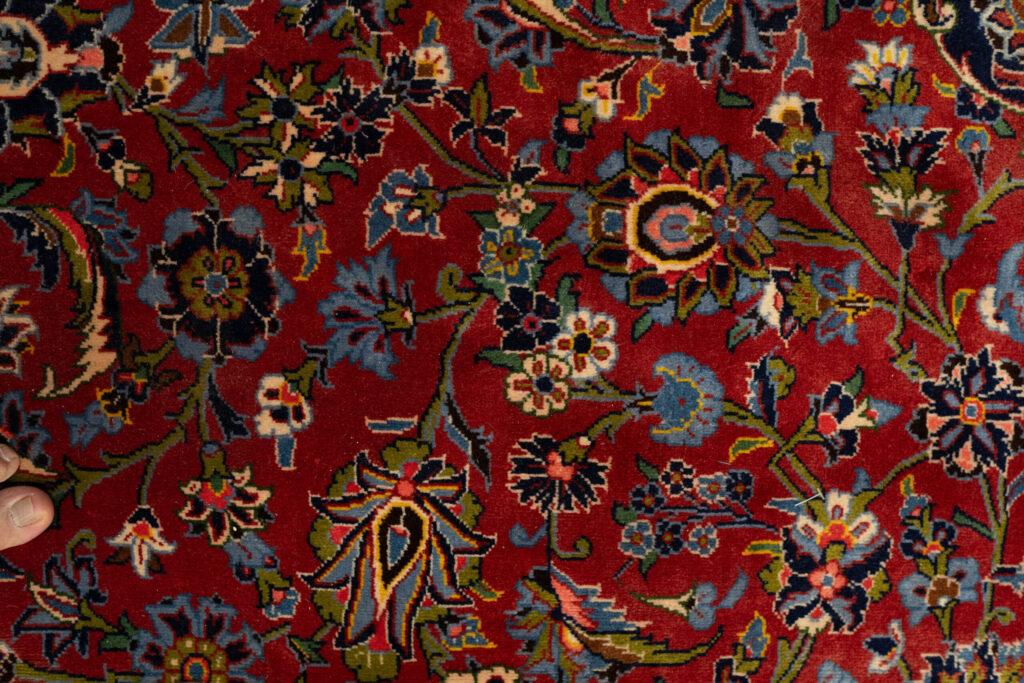 Kashan Kurk Wool Rug 9.8'x12.9' View 7