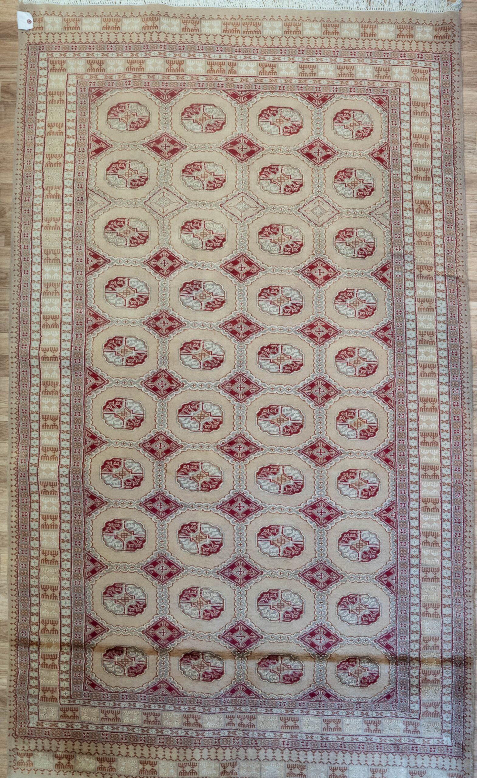 Bokhara Wool Silk Rug 5.6'x7.8