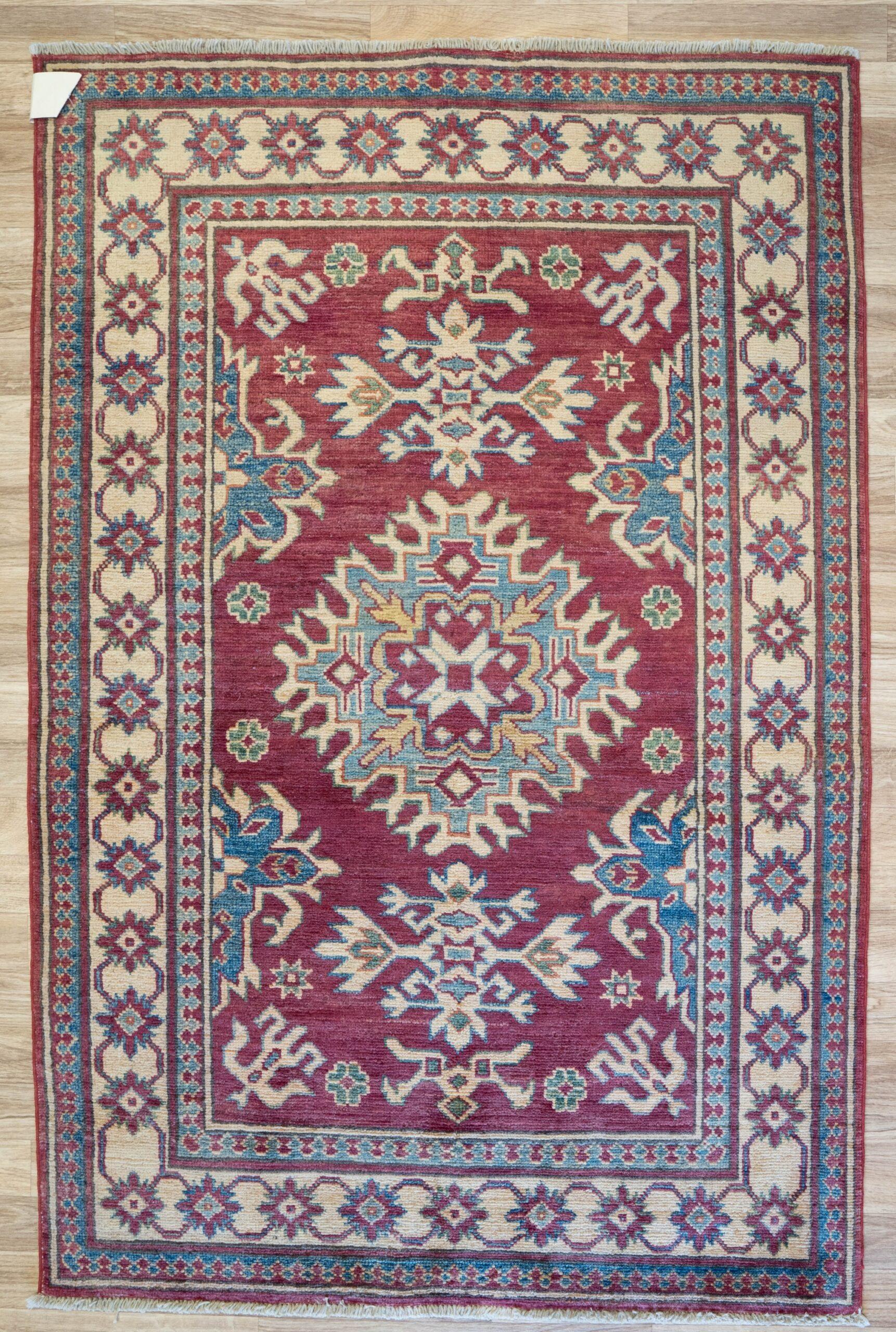 Kazak Wool Rug 3.2'x4.8'
