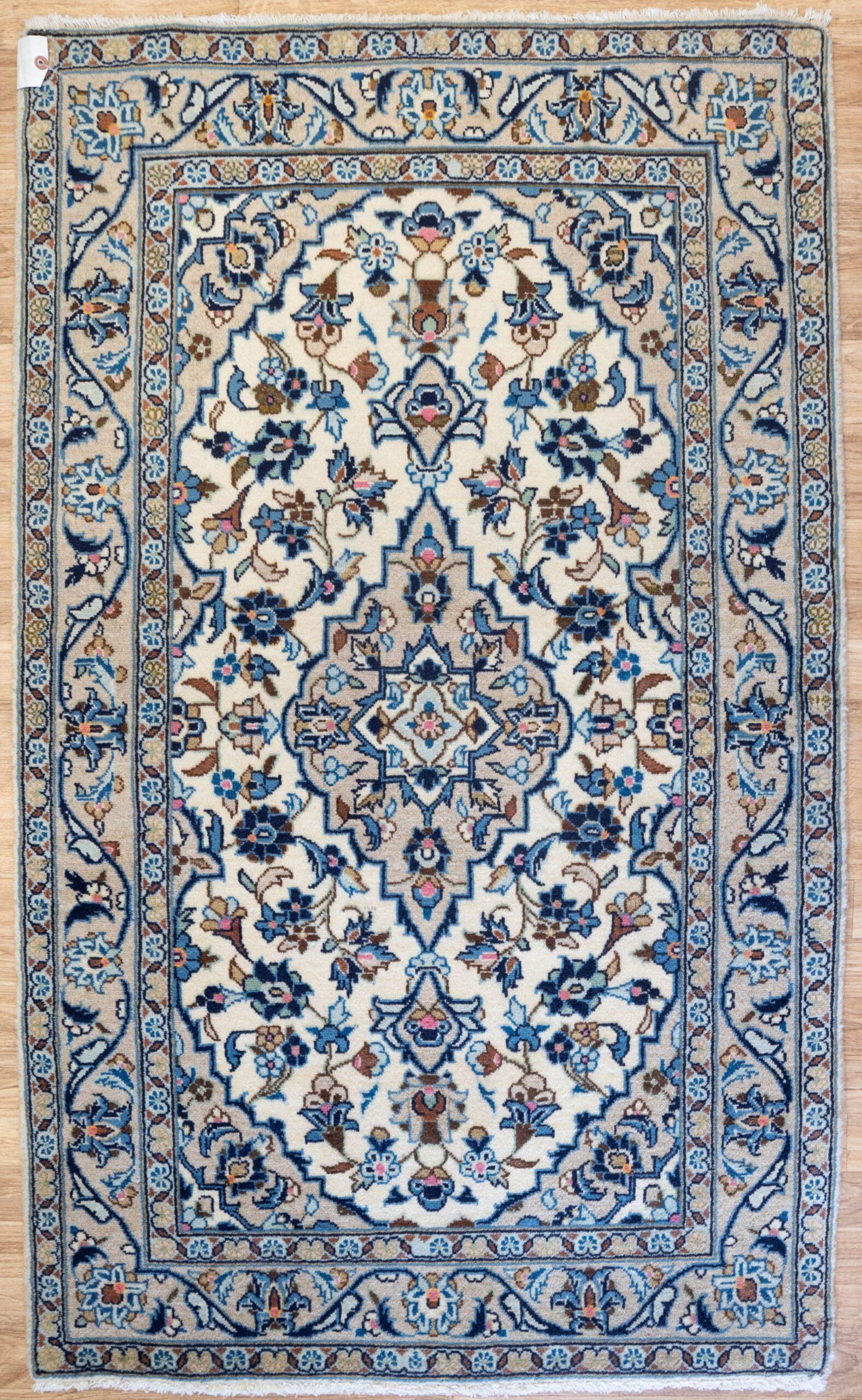 Kashan Wool Rug 3'x5'