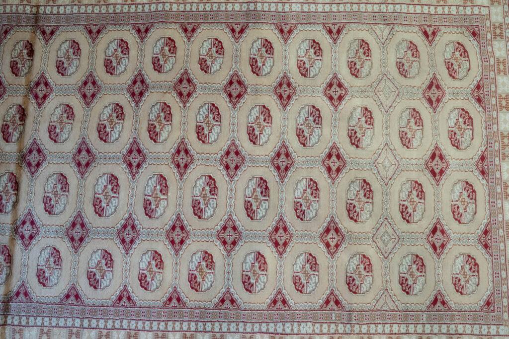 Bokhara Wool Silk Rug 5.6'x7.8 View 4
