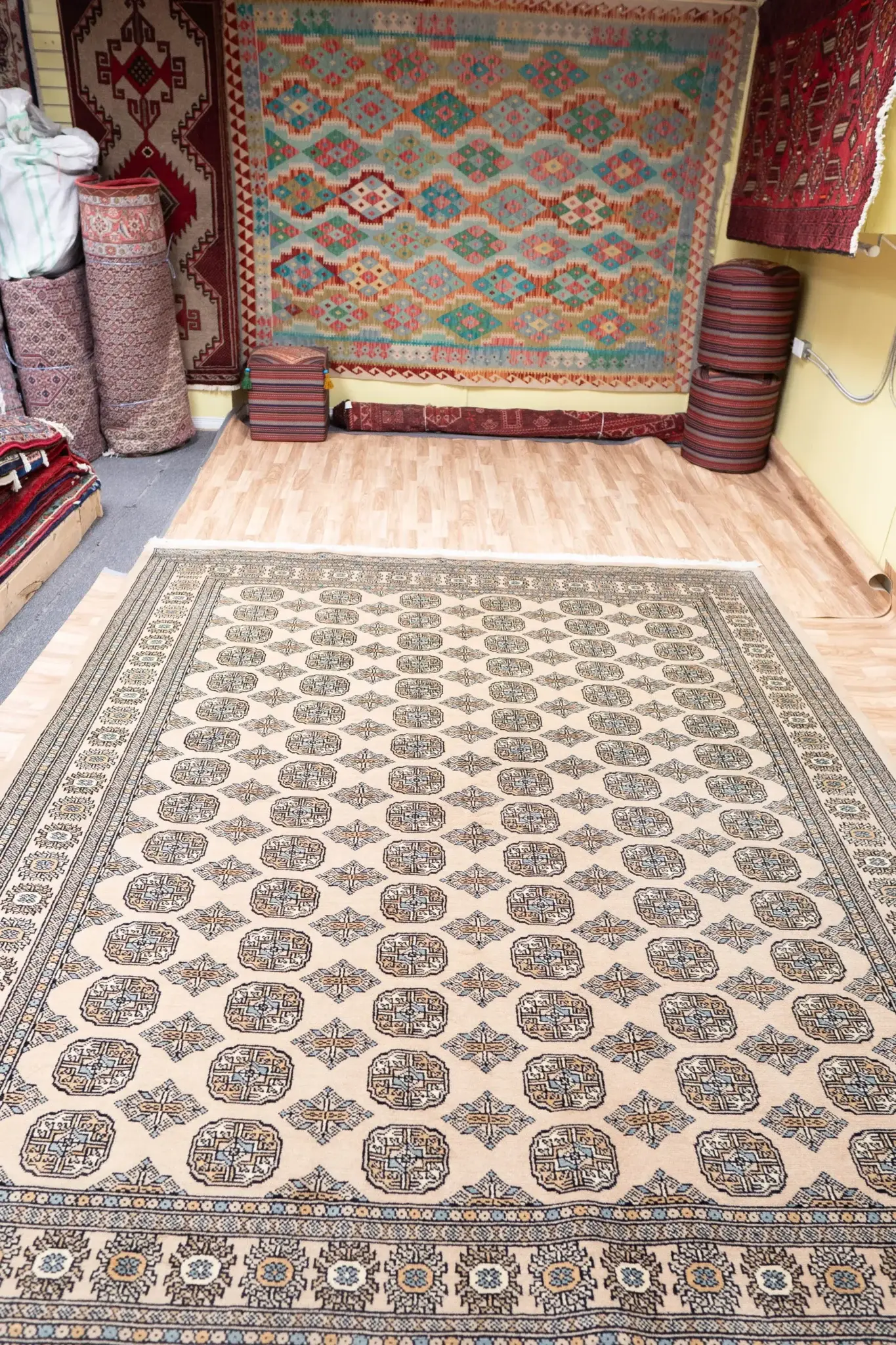 Bokhara Wool Rug 8 x 10' View 2