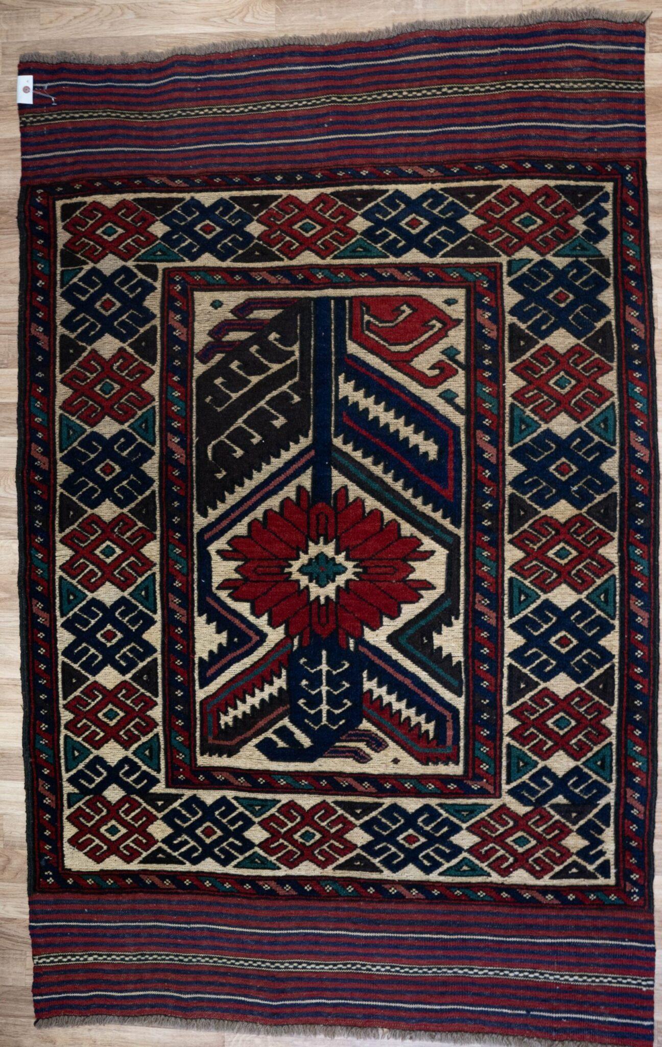 Baluch Wool Pile Rug 4'x6' View 1