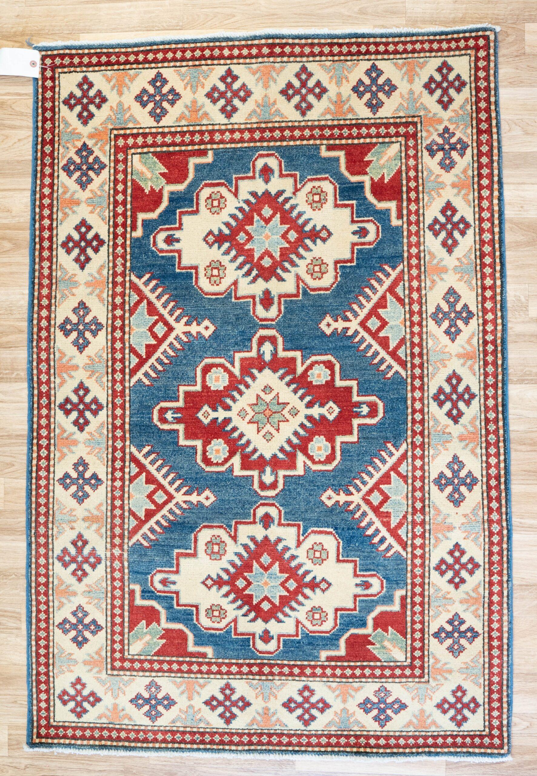 Kazak Wool Rug 3'x5' View 4