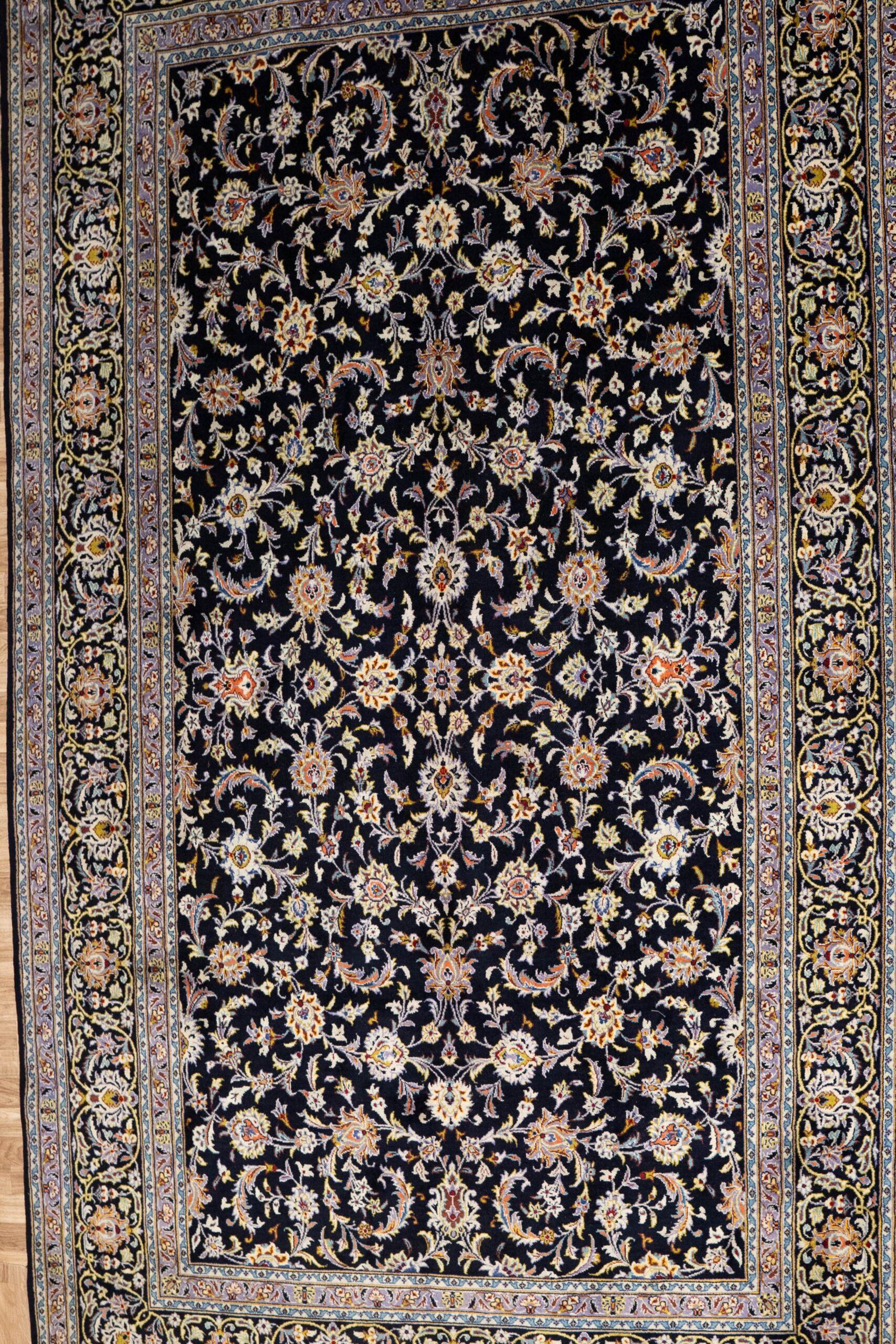 Kashan Wool Rug 7.8x11.6