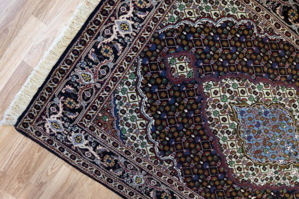 Tabriz Wool Silk Rug 3'x5' View 3