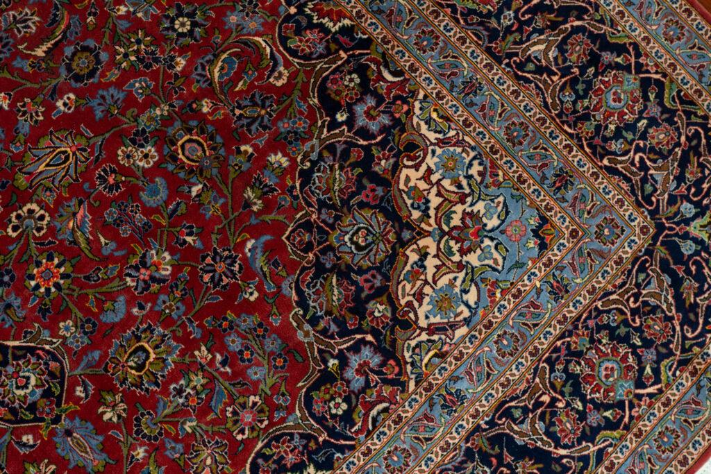 Kashan Kurk Wool Rug 9.8'x12.9' View 6