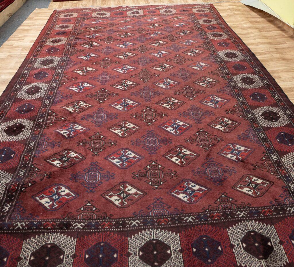 Turkmen Woo Rug 6.9x11.7 View 2