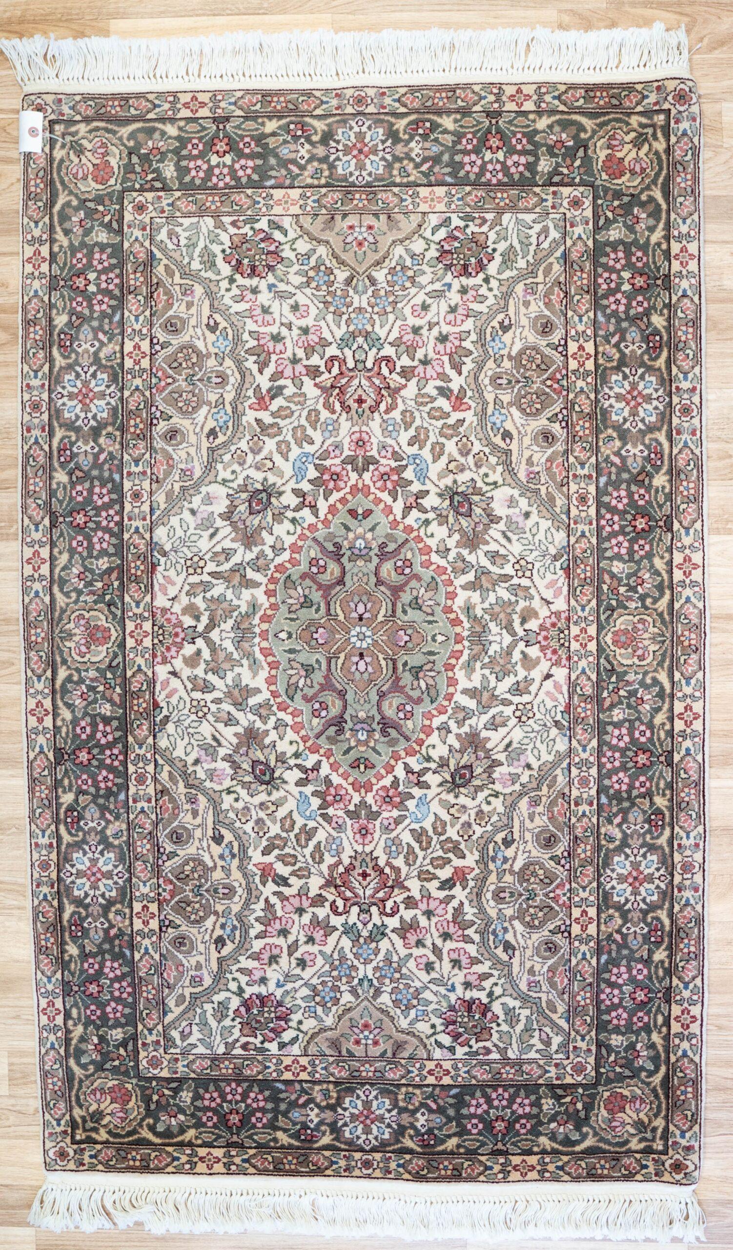 Tabriz Kurk Wool Rug 3'x5' View 1