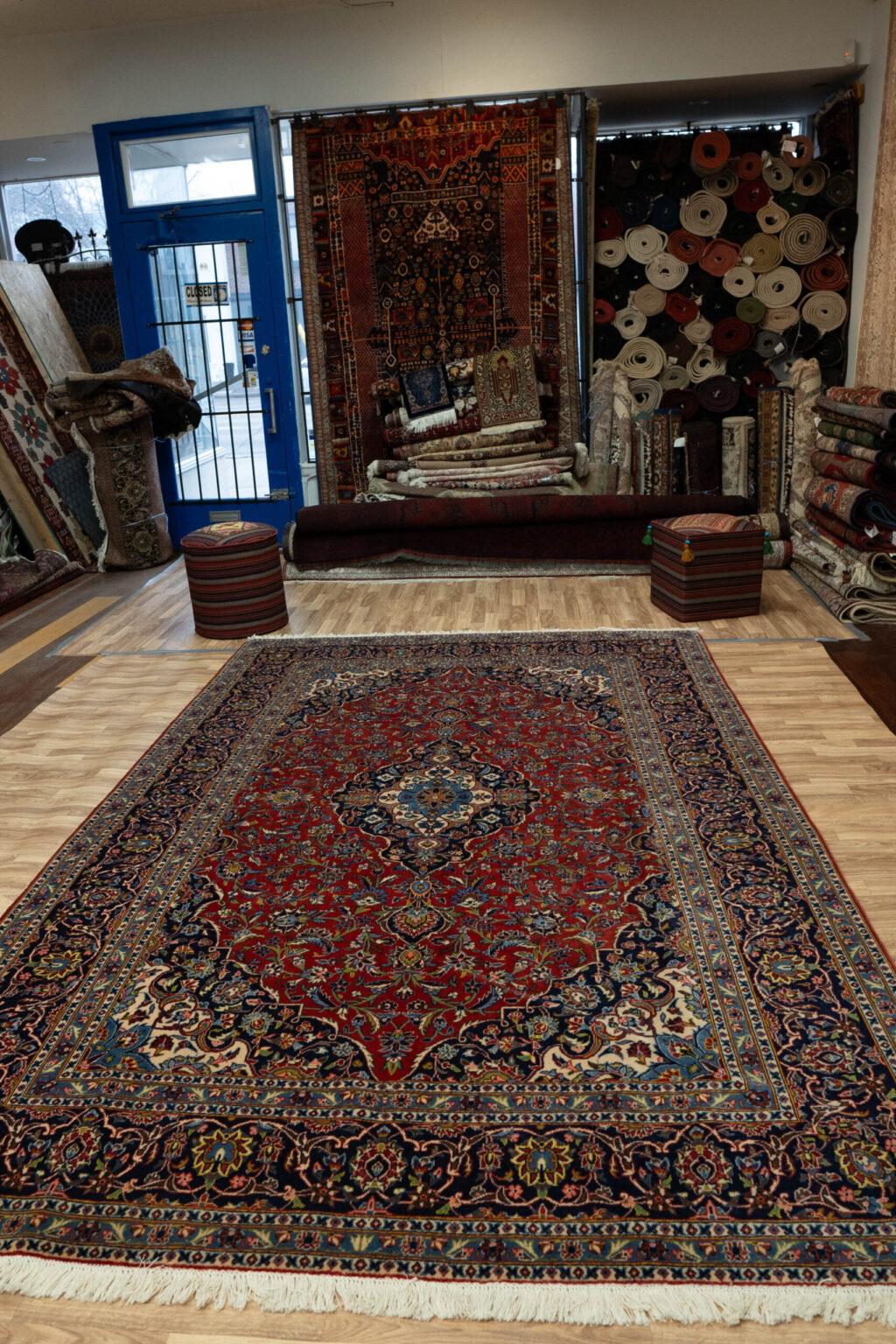 Kashan Wool Rug 6.10'x10.2' View 5