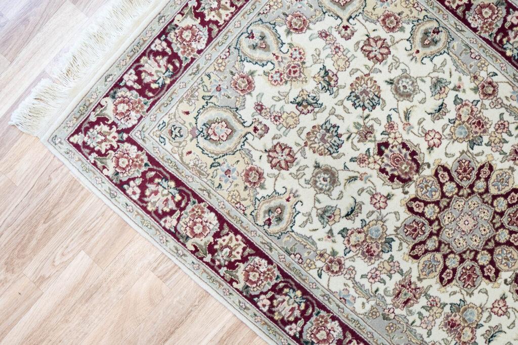 Tabriz Wool Silk Rug 3'x5' View 2