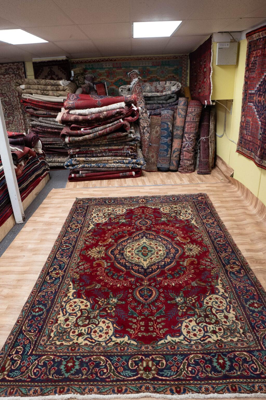 Tabriz Wool Rug 6.6x9.7 View 1