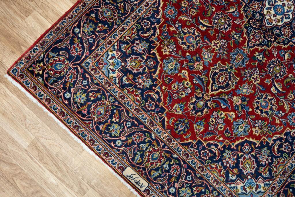 Kashan Kurk Wool Rug 4.9'x6.9' View 3