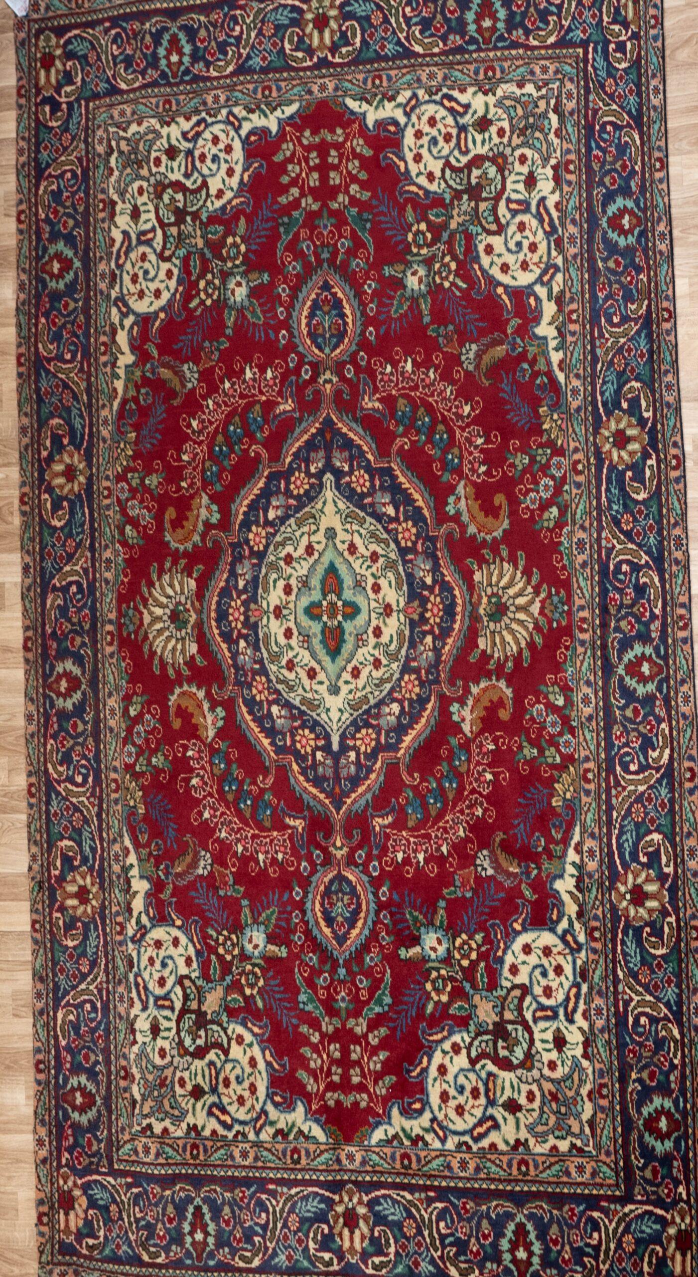Tabriz Wool Rug 6.6x9.7 View 5