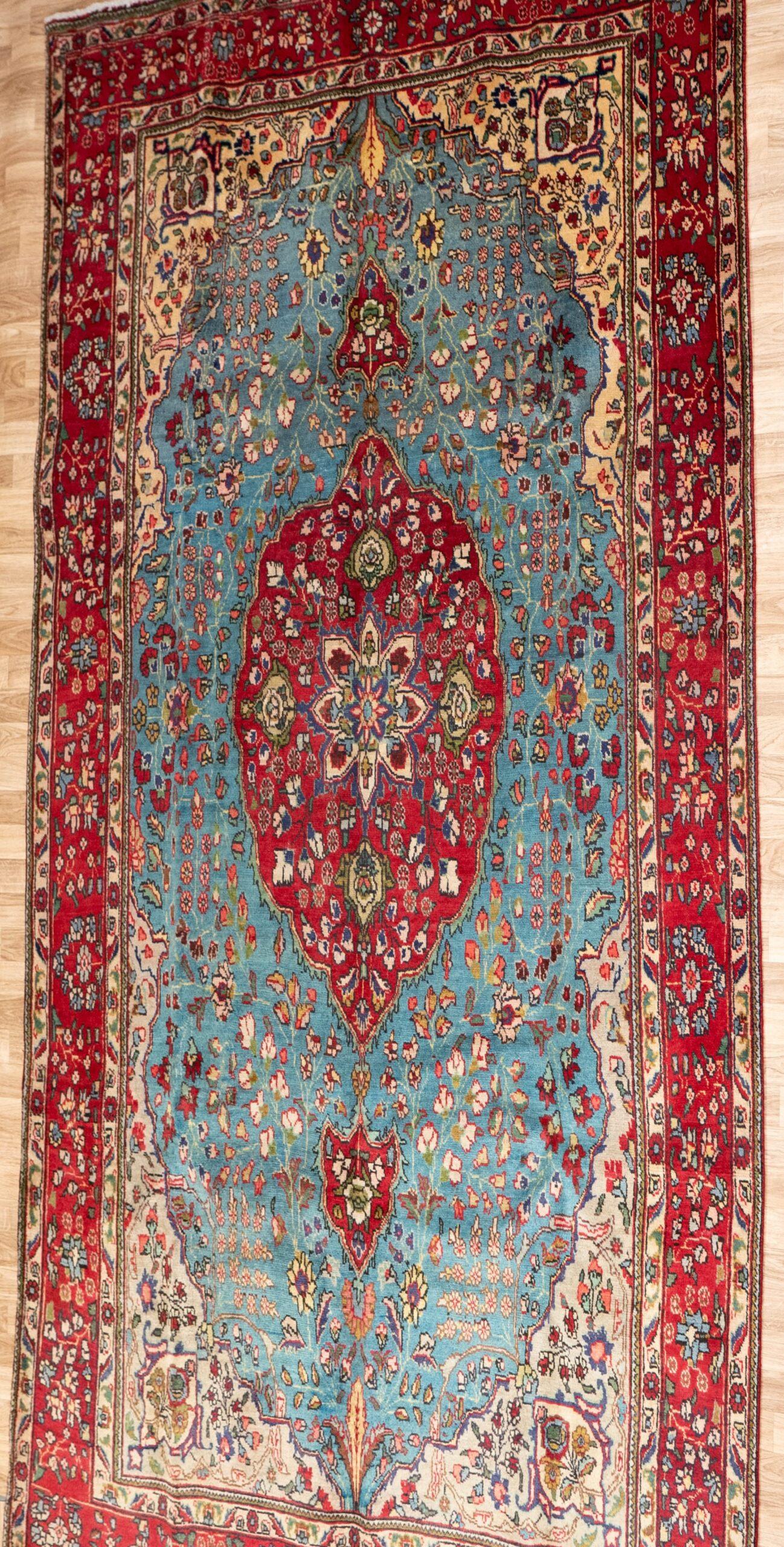 Tabriz Wool Rug 6.1x9.1 View 2