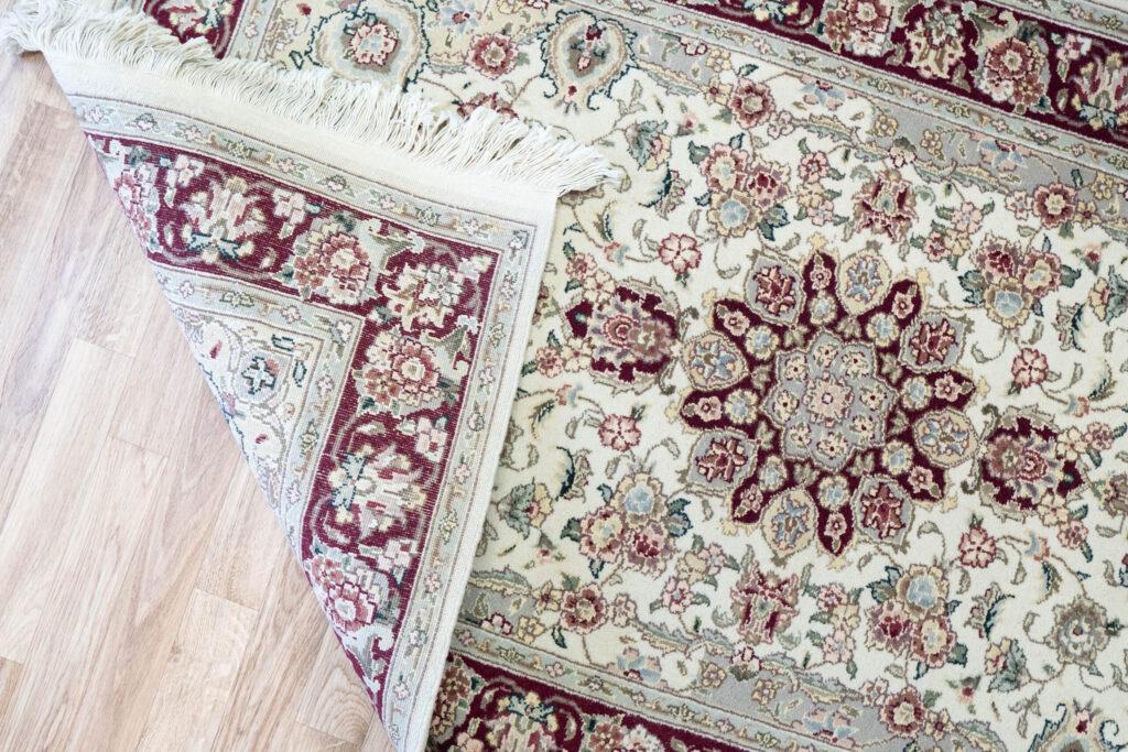 Tabriz Wool Silk Rug 3'x5' View 4