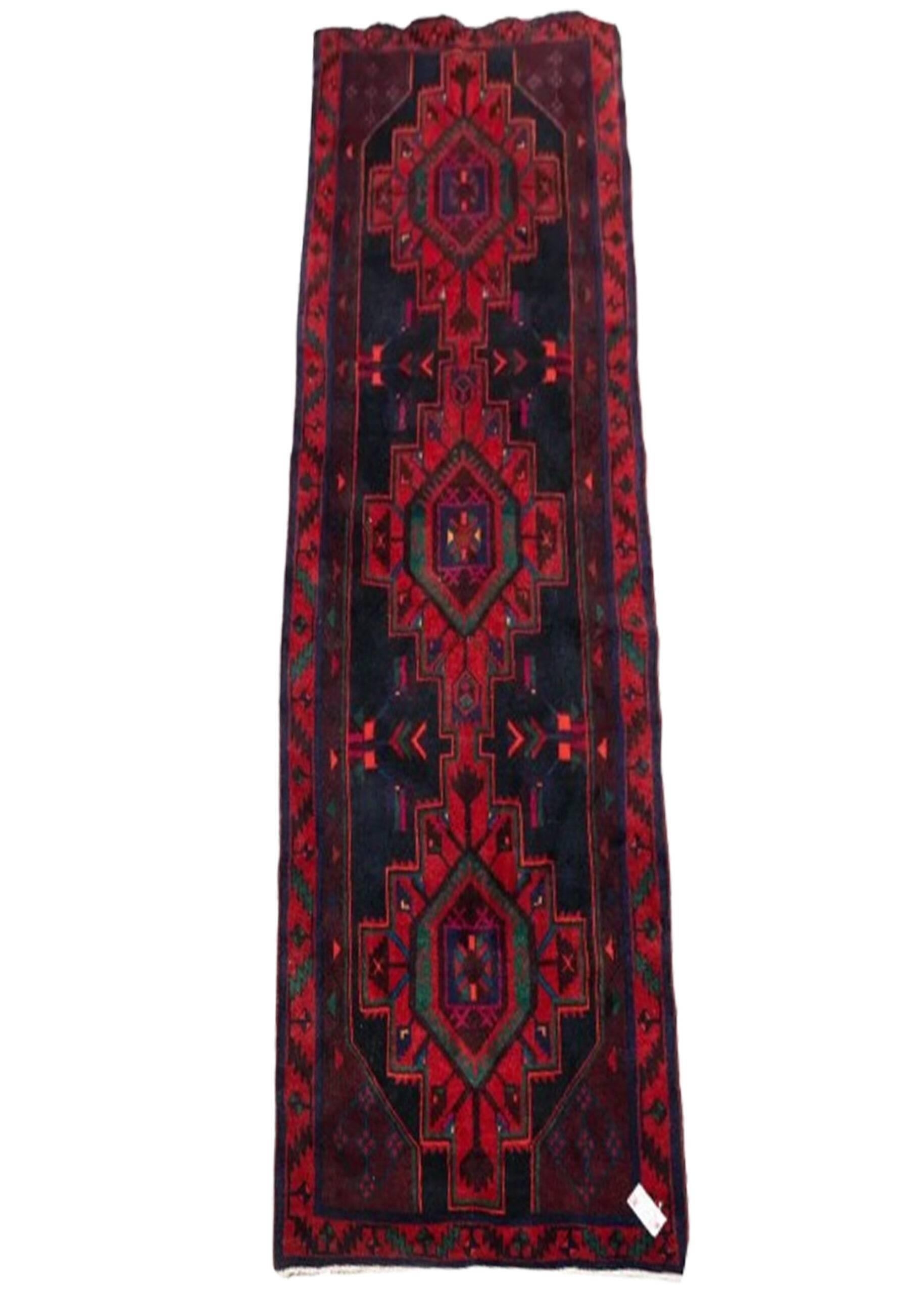 Hamadan Wool Rug 11.2 x 4.2'