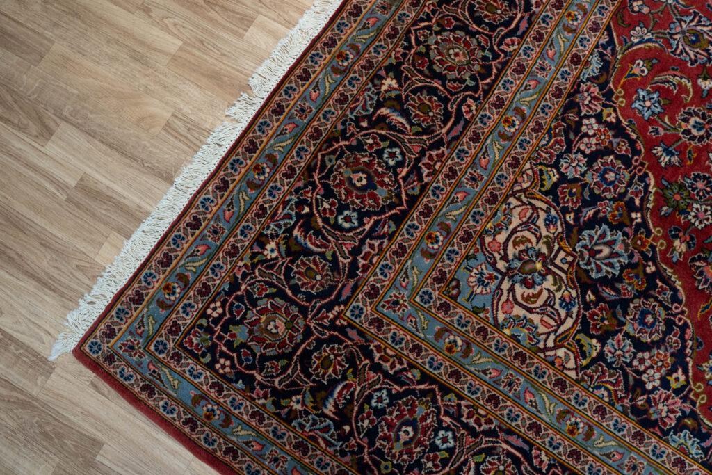 Kashan Kurk Wool rug 8.4'x11.6' View 4