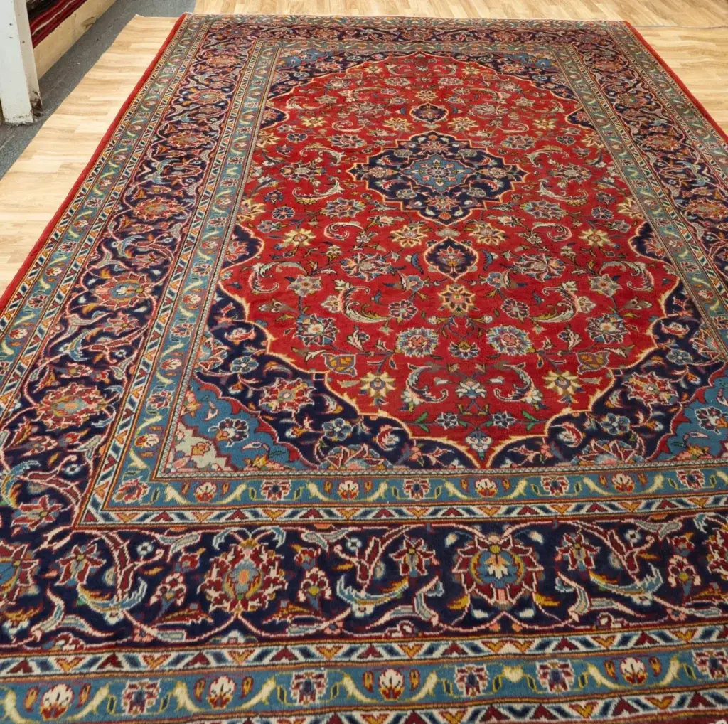 Kashan Wool Rug 7.0x10.0 View 2