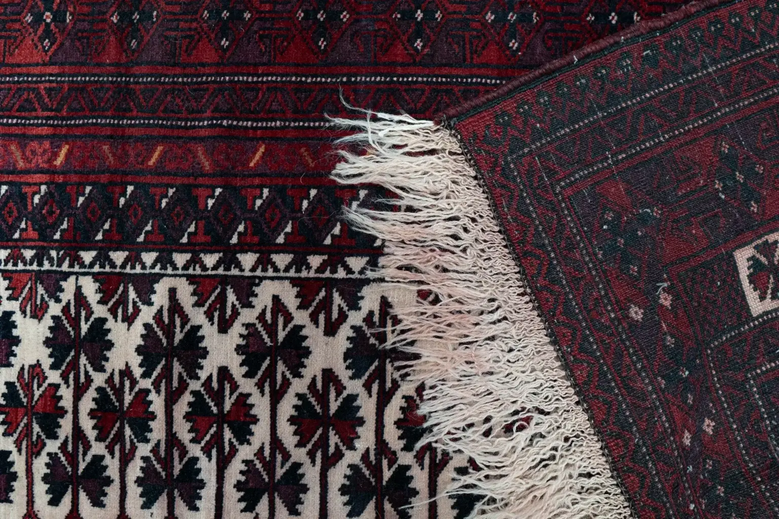 Handmade Afghan Prayer Rug – 3.2 × 5.2 View 4