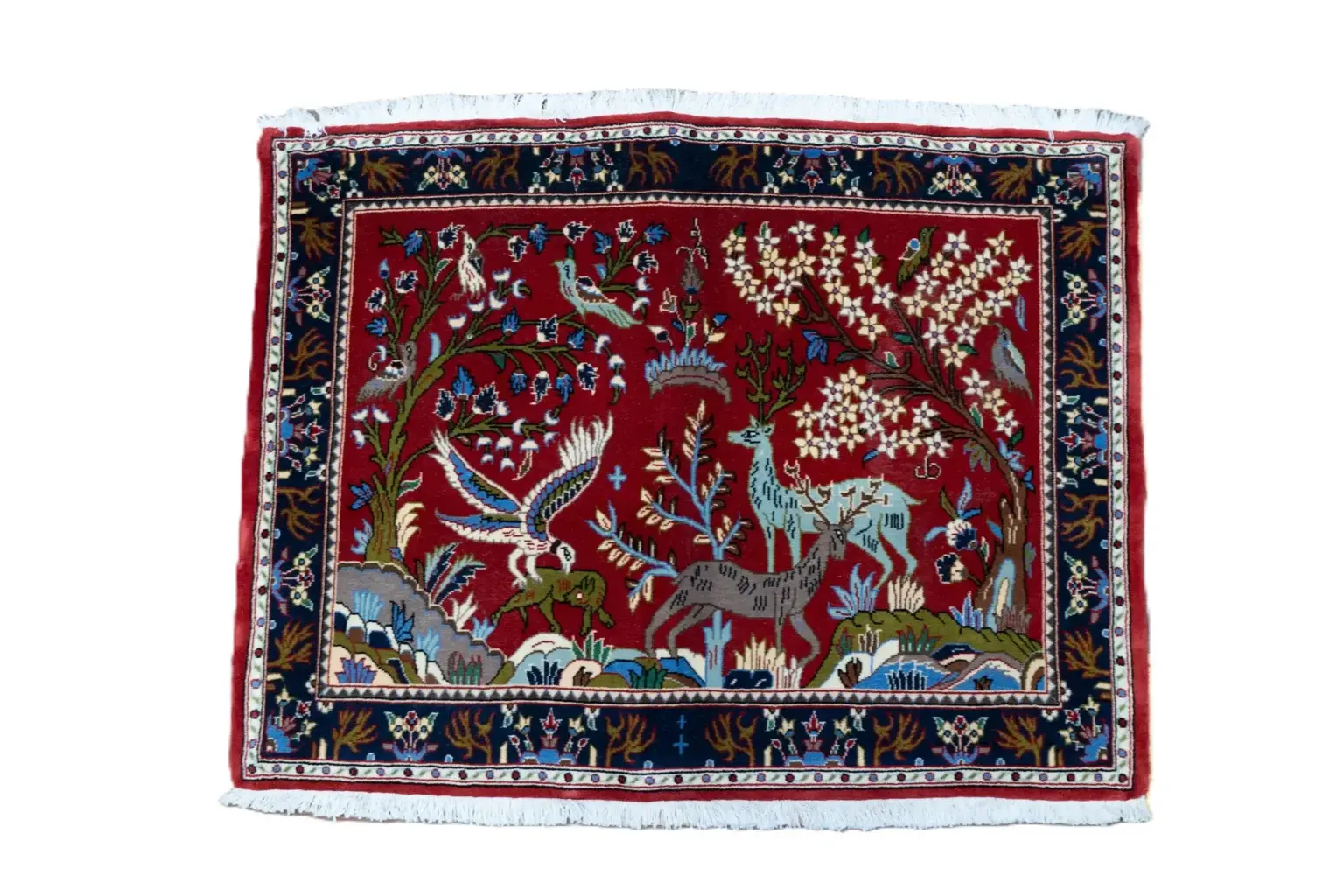 Kashan Kurk Wool 3.4 × 2.5