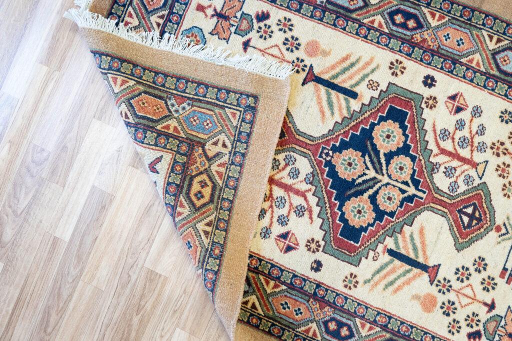 Vintage Overdyed Serapi Rug 3.4'x5.2' View 4