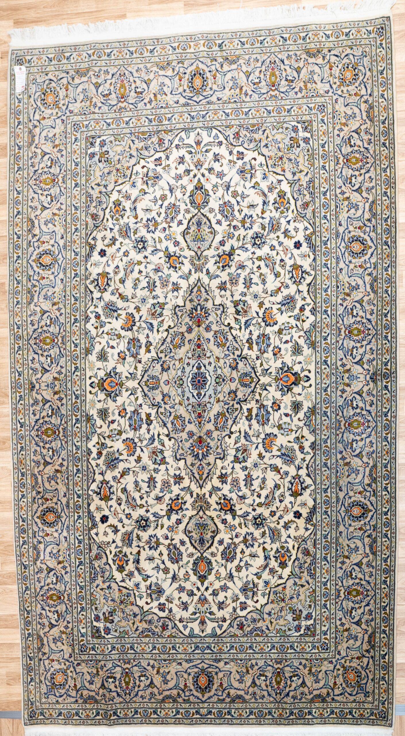 Kashan Wool Rug 6.8x9.6