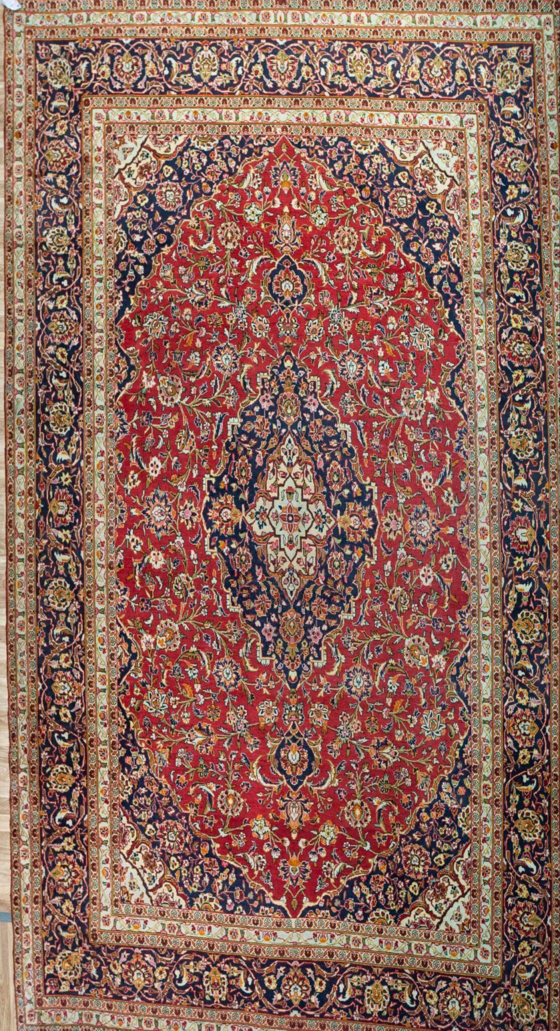 Kashan wool Rug 9.5'x12.8' View 2