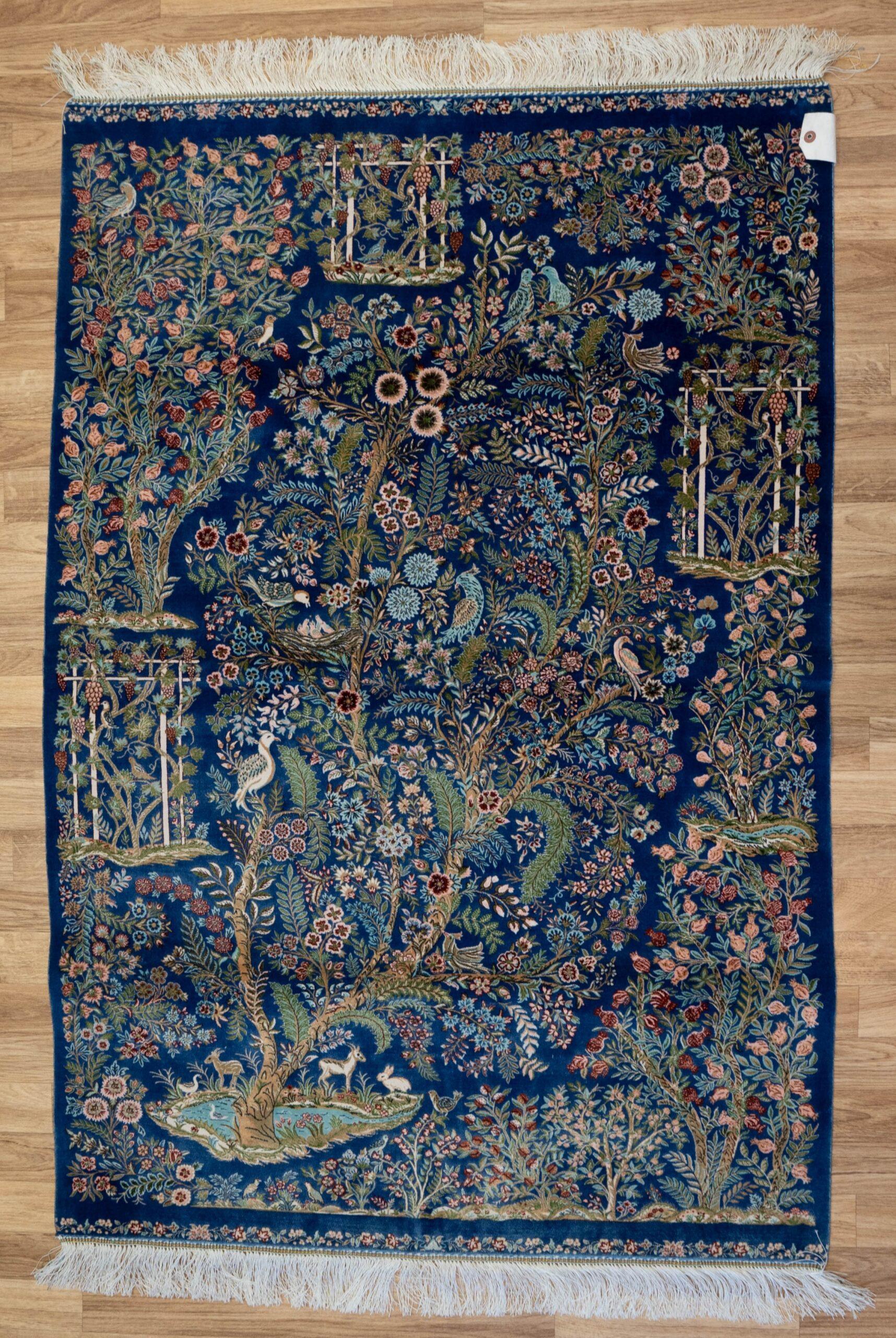 Qum Design Silk Rug 3'x5'