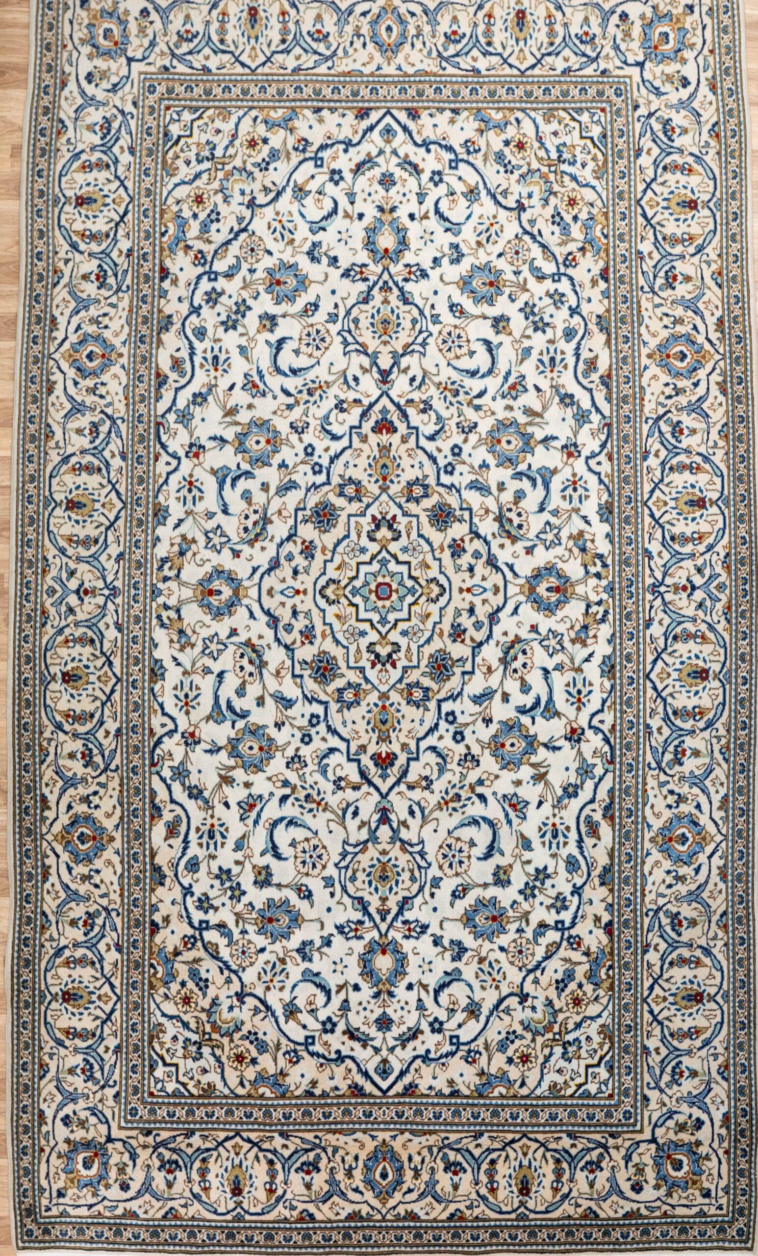 Kashan Kurk Wool Rug 6.6'x9.8' View 1