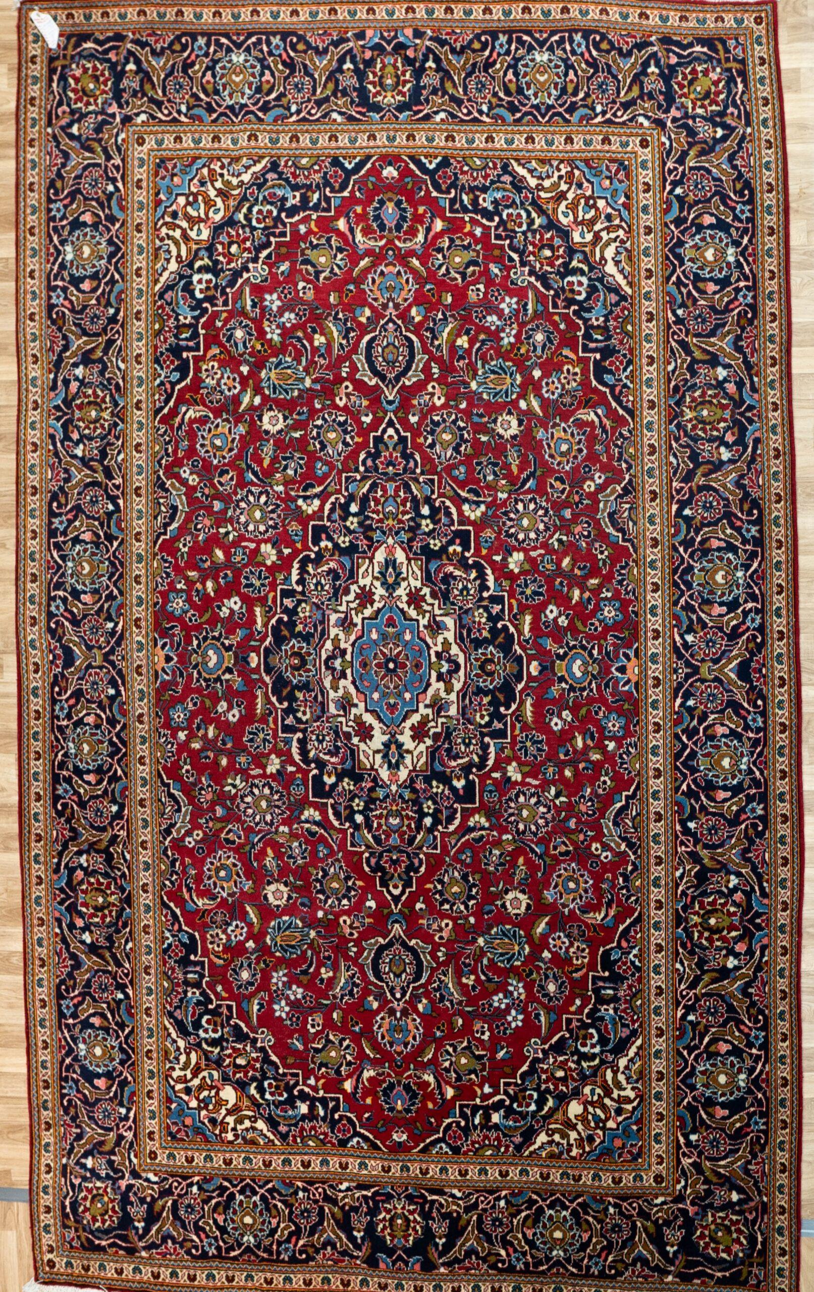 Kashan Wool Rug 8.4'x11.5' View 1