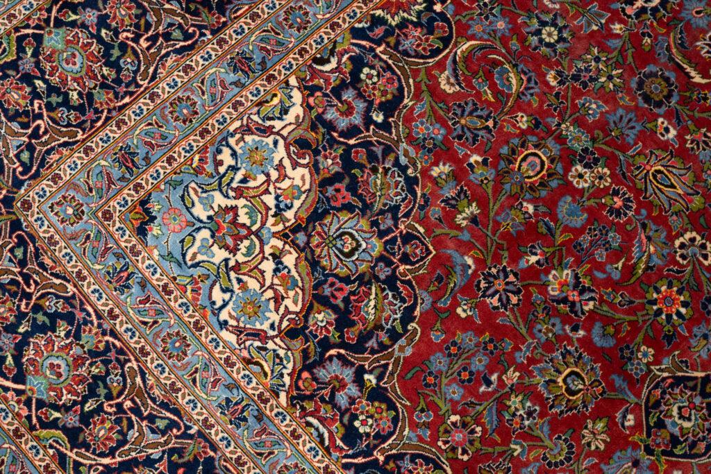 Kashan Kurk Wool Rug 9.8'x12.9' View 3