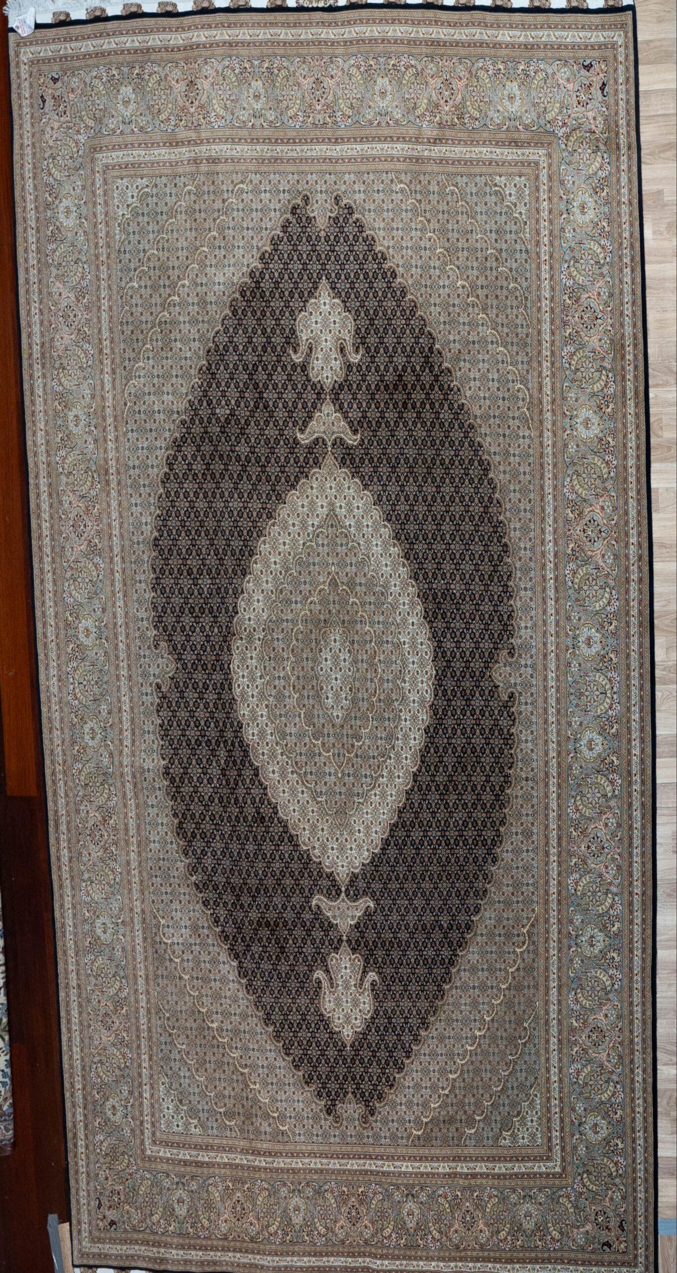Tabriz Wool Silk Rug 8.4'x11.7'