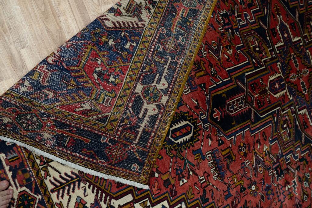 Heriz Wool Silk Rug 8'x11.5' View 6