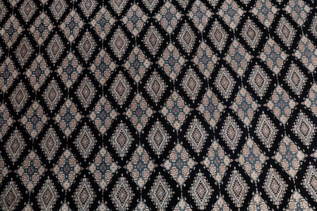 Bokhara Wool Silk Rug 9'x12' View 3