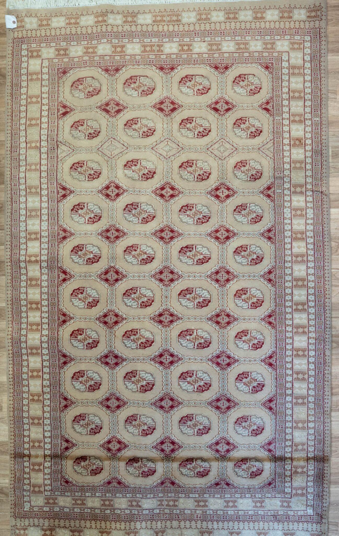 Bokhara Wool Silk Rug 5.6'x7.8 View 3