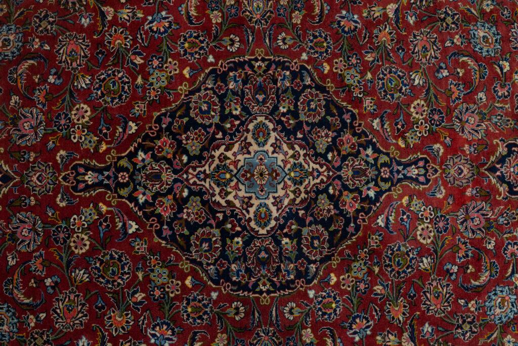 Kashan Kurk Wool rug 8.4'x11.6' View 3