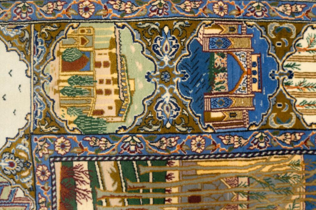 Isfahan Wool Rug 3.9'x5.1' View 6