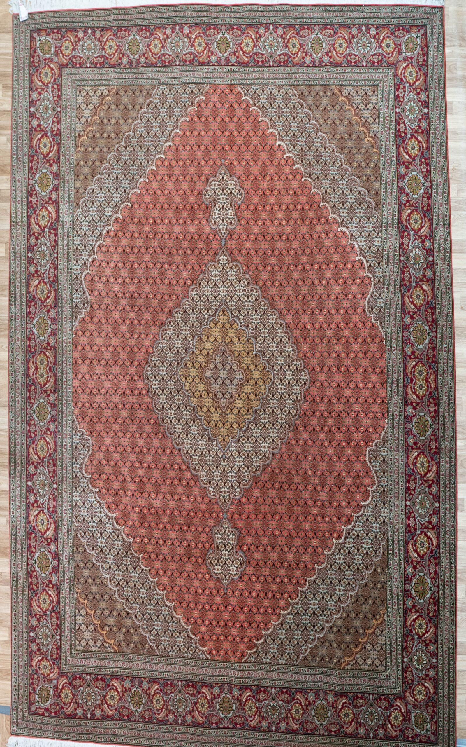 Tabriz Wool Silk Rug 8.4'x11.5'